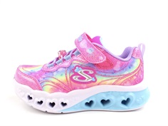 Skechers hot pink/lavender heart sneaker with lights